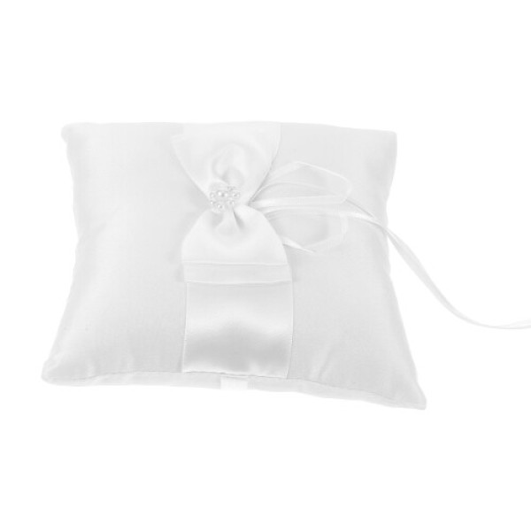 3-Piece Bride Pillow with Bow for Ceremony